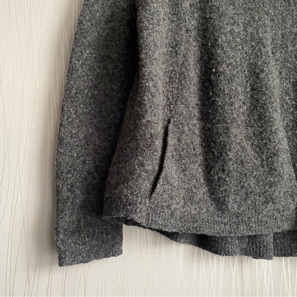 Anthropologie Sweater Angel of the North Womens Small Gray Boucle Cowl Neck - Picture 3 of 6